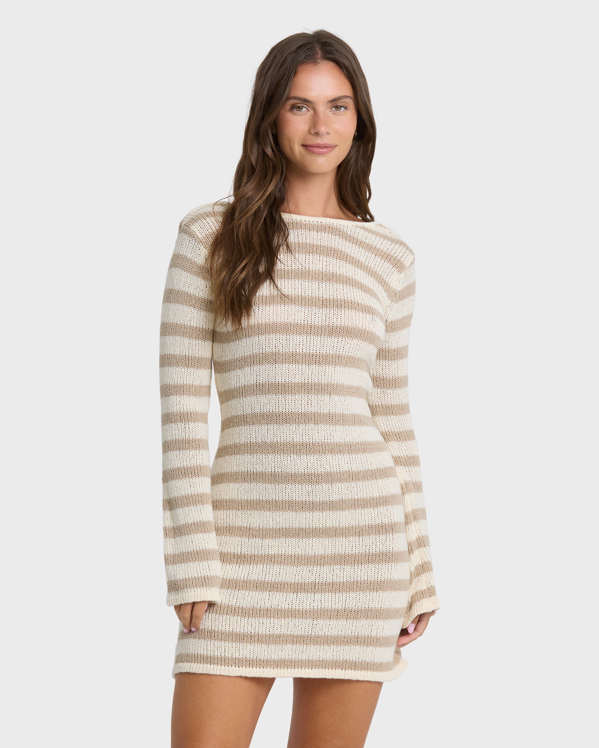 Raye Mini Dress - Cobblestone