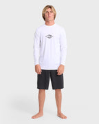 All Day Wave Long Sleeve Surf Tee - White