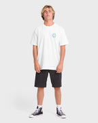 Rotation Premium Short Sleeve Knit Graphic T-Shirt - Off White