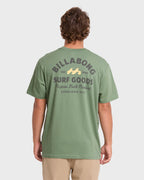 Foundry Premium Short Sleeve Cotton Graphic T-Shirt - Hedge Green
