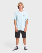 Lounge Premium Short Sleeve Knit Graphic T-Shirt - Coastal Blue