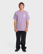Montage Premium Short Sleeve Cotton T-Shirt - Purple Ash