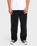 Larry Layback Cord Pants - Black