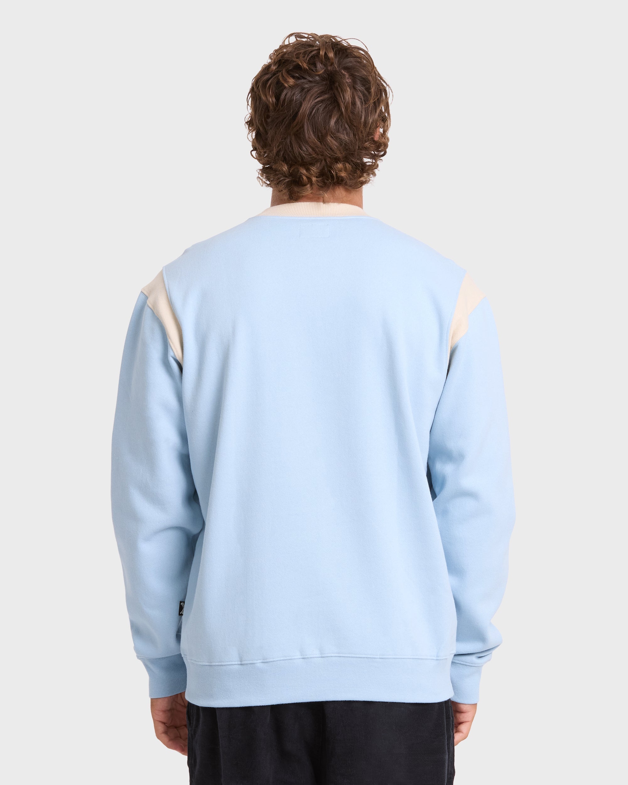 Highway Garage Crewneck Sweatshirt - Blue Smoke