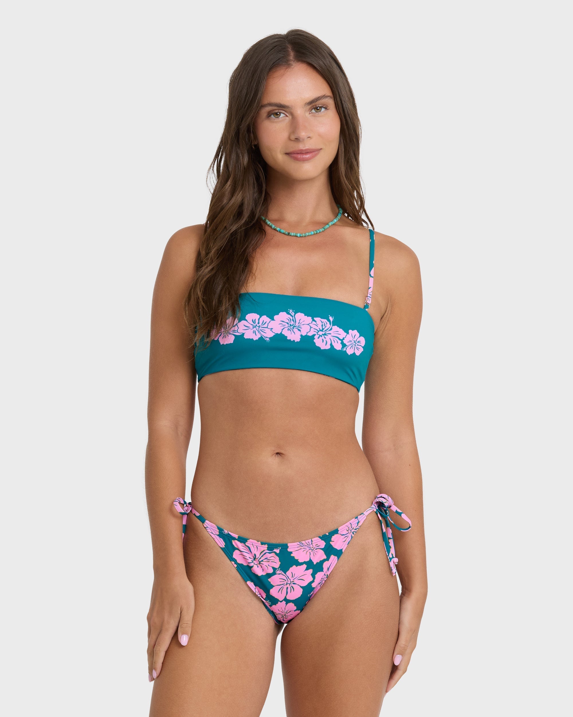 Mahalo Baby Tie-Side Maui Medium Bikini Bottoms - Deep Lagoon