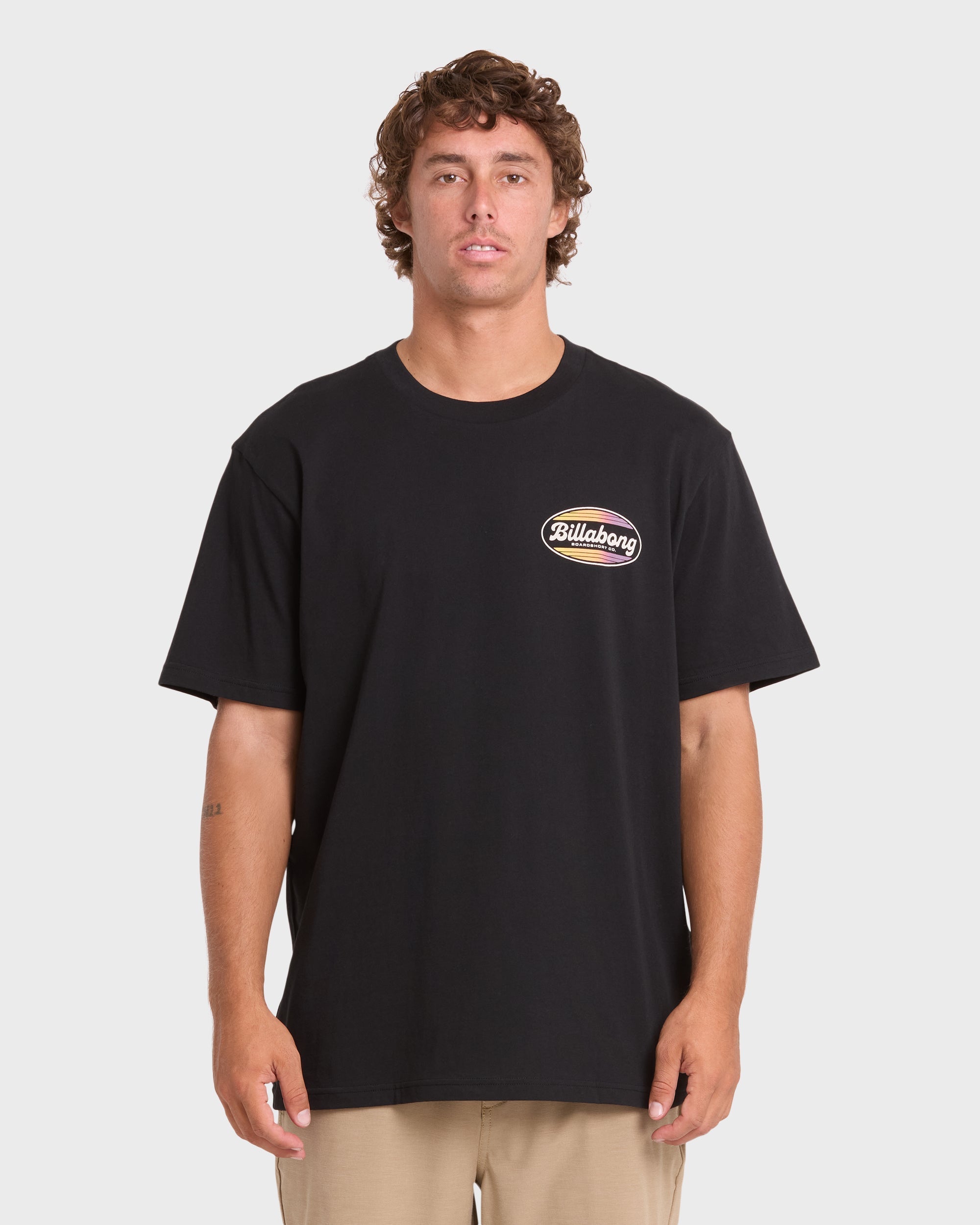 Off Duty Premium Short Sleeve Cotton T-Shirt - Black