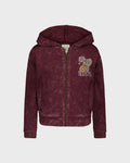 Girls Wildflower Zip Sweatshirt
