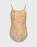 Girls Crazy For Coral One Piece Swimsuit